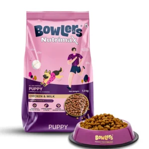 Bowlers Chicken and Milk Puppy Dog Dry Food 1.2kgs (Buy1.2kg get 100gm free)