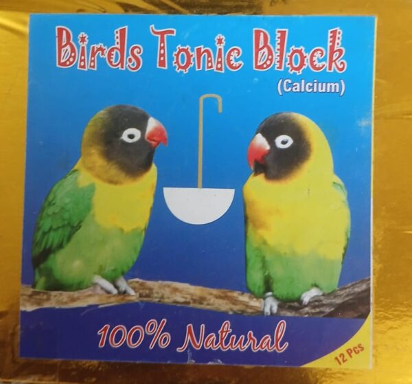 Birds Natural Calcium Mineral Tonic Block 12 Pcs