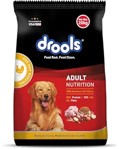 Drools Chicken and Egg Adult Dry Food 3kgs (Free 4pcs of Chicken Chunks in Gravy Adult 60gm)