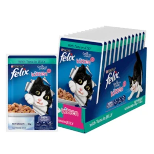 Purina Felix Tuna with Jelly Kitten Wet Food 85gm (Pack of 12)