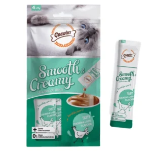 Gnawlers Smooth Creamy Lickable Chicken And Liver Flavour 60gm (pack of 4)
