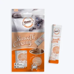 Gnawlers Smooth Creamy Lickable Tasty Crab Flavour 60gm (pack of 4)