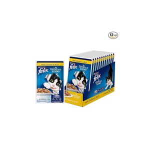 Purina Felix Chicken with Jelly Adult Cat Wet Food 85gm (Pack of 12)