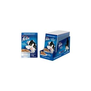 Purina Felix Sardine with Jelly Adult Cat Wet Food 85gm (Pack of 12)