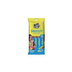 Top Tail Squeezy Creamy Treats Tuna And Cheese Flavour 12gm (pack of 5)