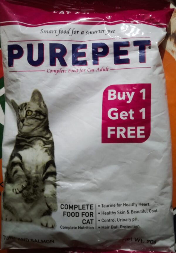 Purepet Tuna And Salmon Adult Cat Dry Food 70gm