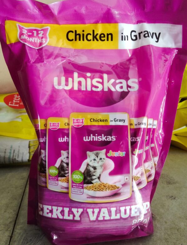 Whiskas Chicken in Gravy Junior 80gm