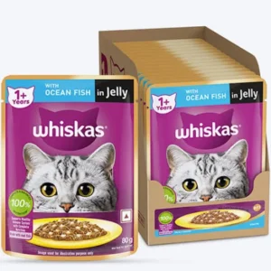 Whiskas With Ocean Fish in Jelly 80gm (pack of 14)
