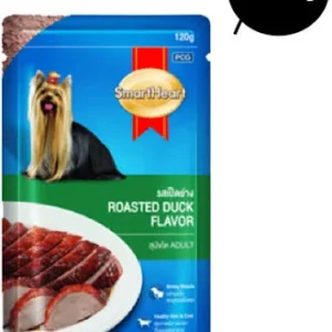 SmartHeart Roasted Duck In Gravy Adult Dog Wet Food 80gm (Pack of 12)