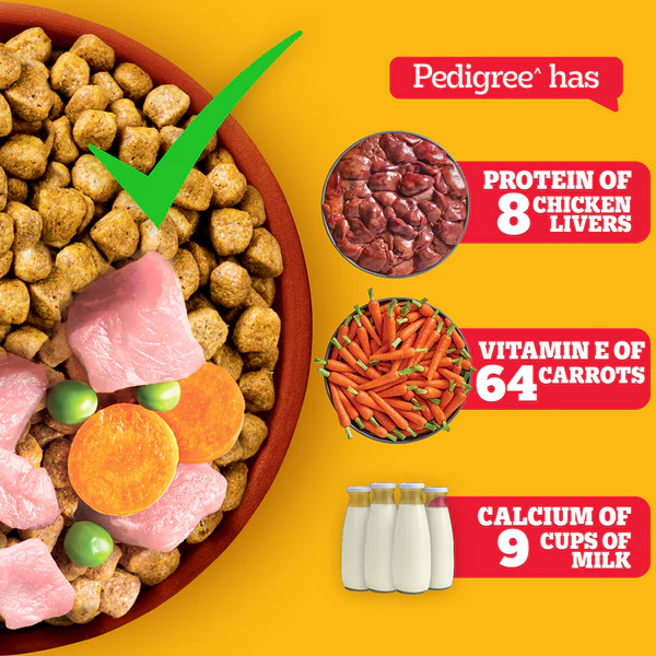 Pedigree Meat & Rice Adult Dog Dry Food - Image 2