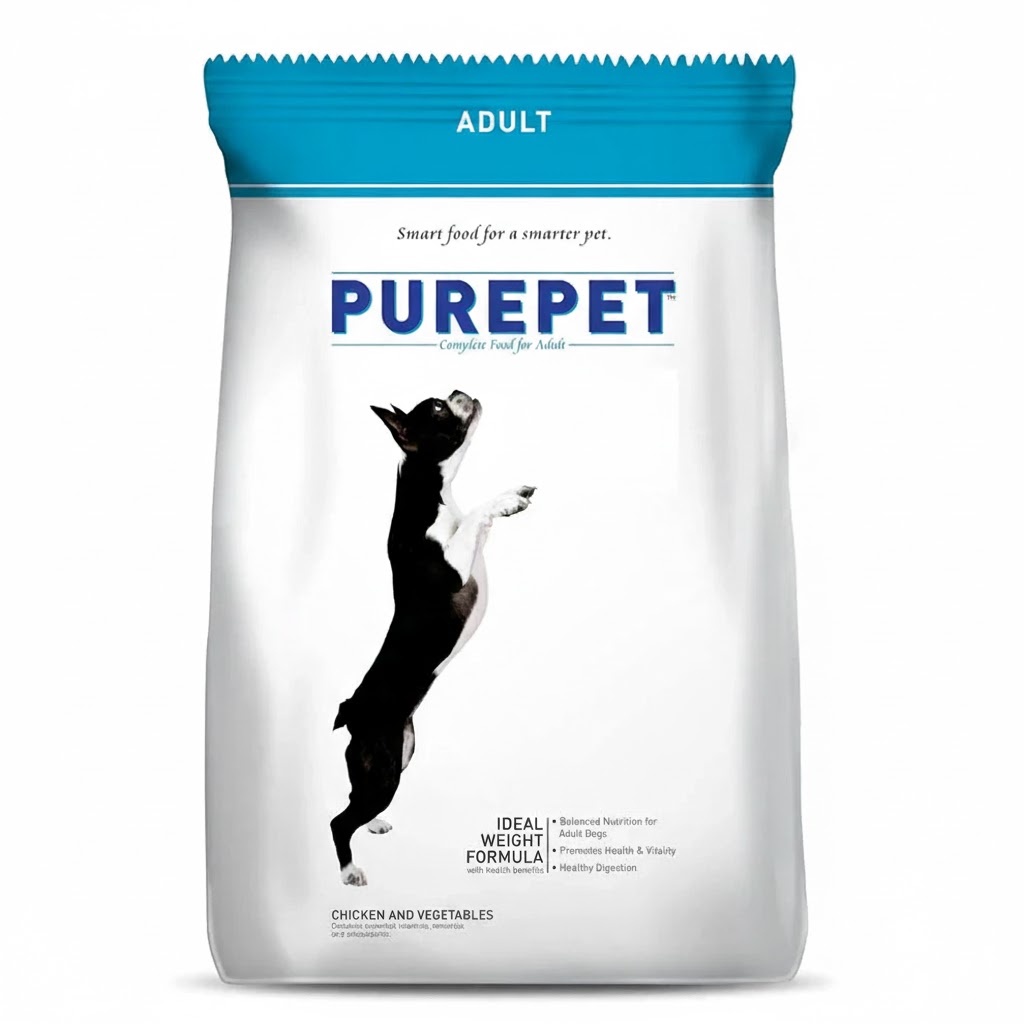 Purepet chicken and veg adult dog food