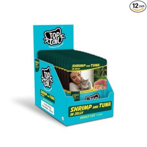 Top Tail Shrimp and Tuna in Jelly Adult Cat Food (pack of 12)