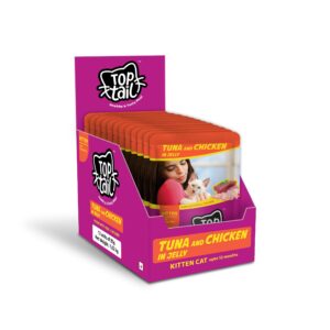Top Tail Tuna and Chicken in Jelly Kitten Food (pack of 12)